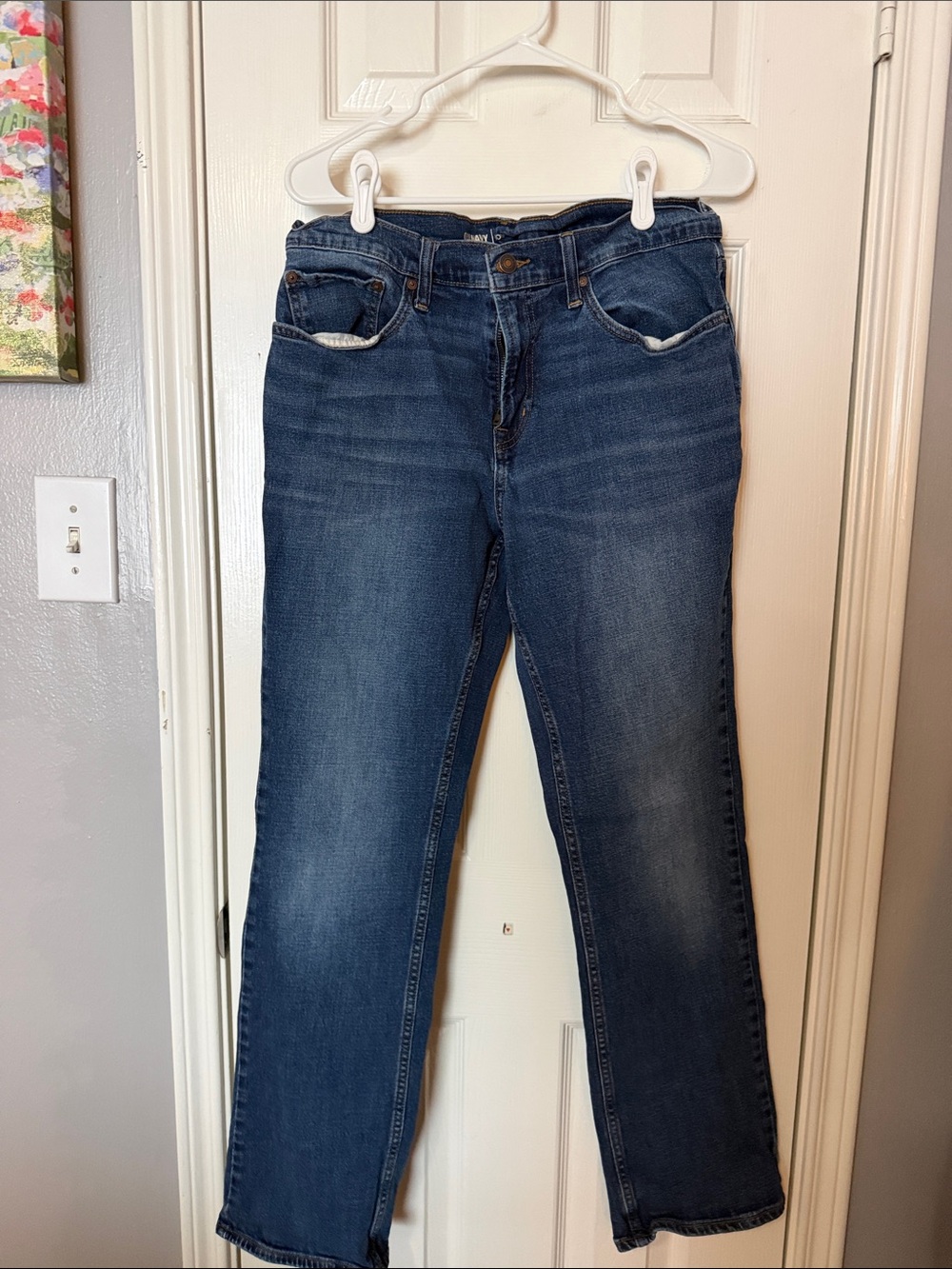 Classic Men’s Blue Denim Jeans- Bootcut